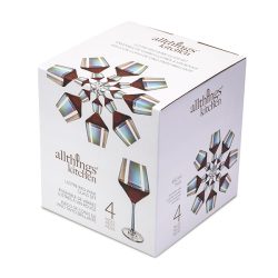 061-034 4PC LUSTRE RED WINE GLASS SET 450ML-15OZ
